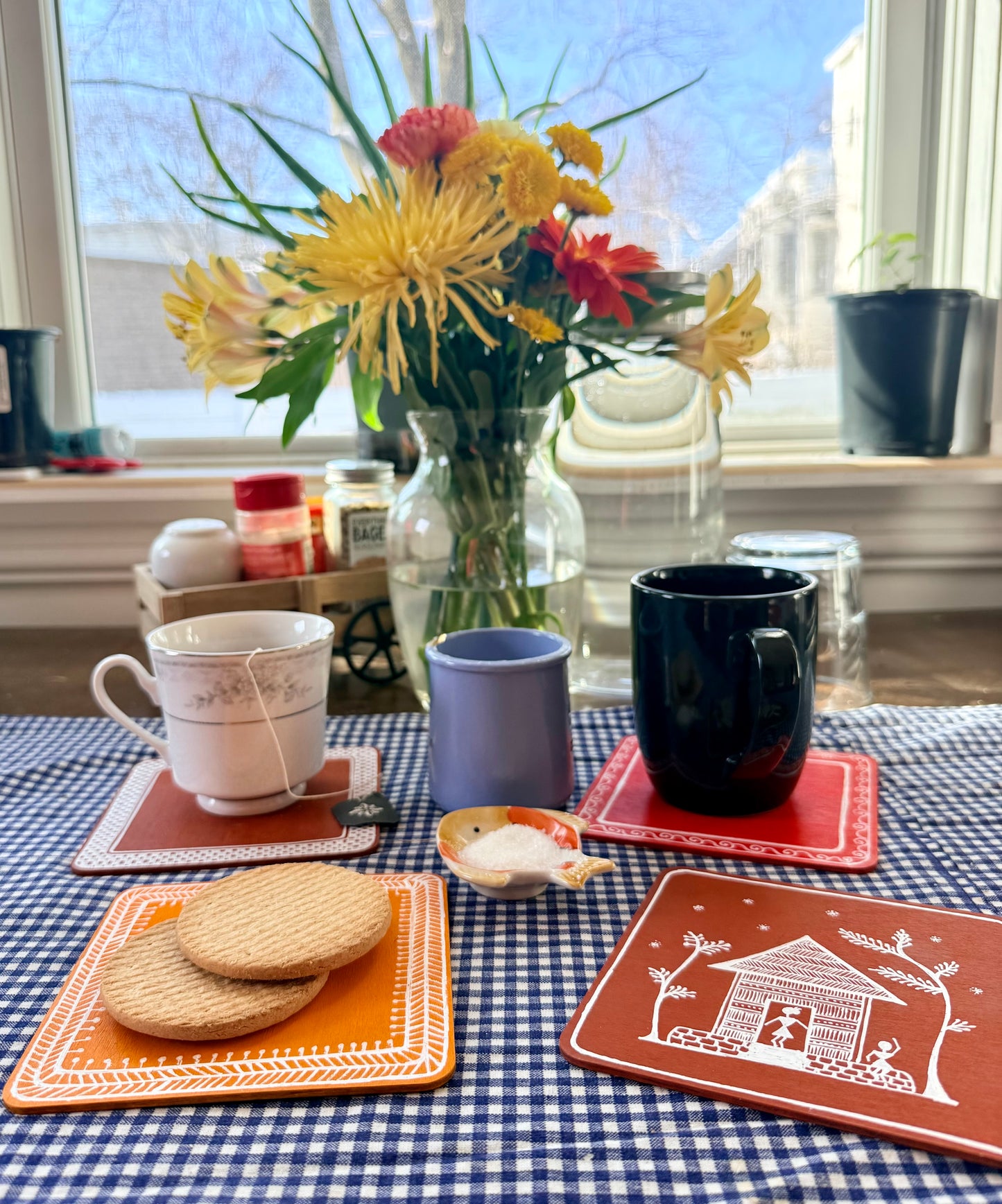 Versatile Wooden Tile: House