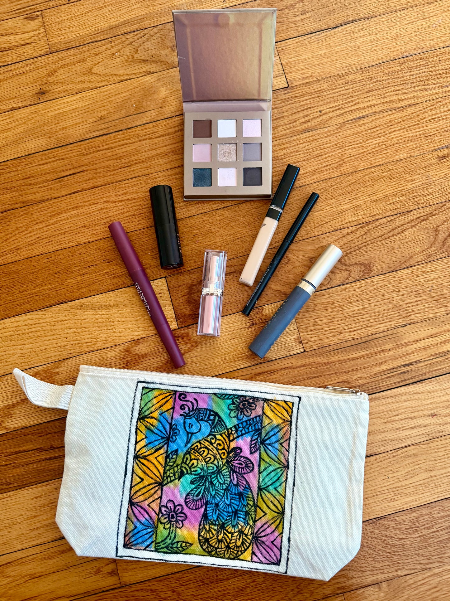 Versatile Hand-painted Pouch