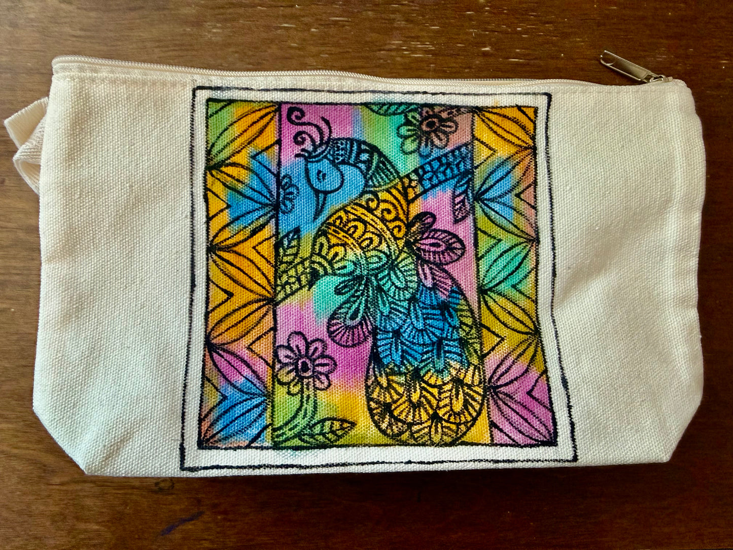 Versatile Hand-painted Pouch
