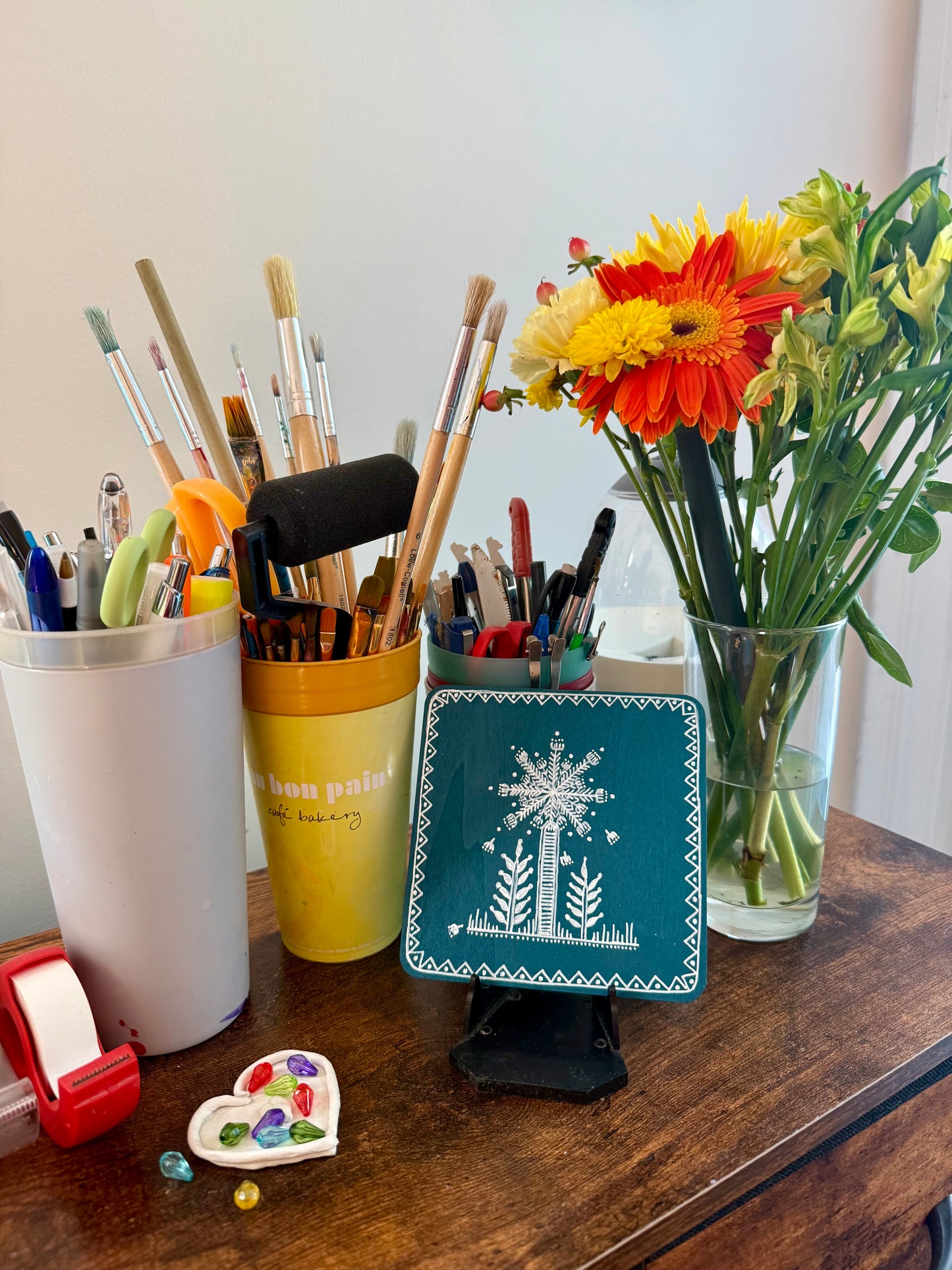 Versatile wooden tile: Tree