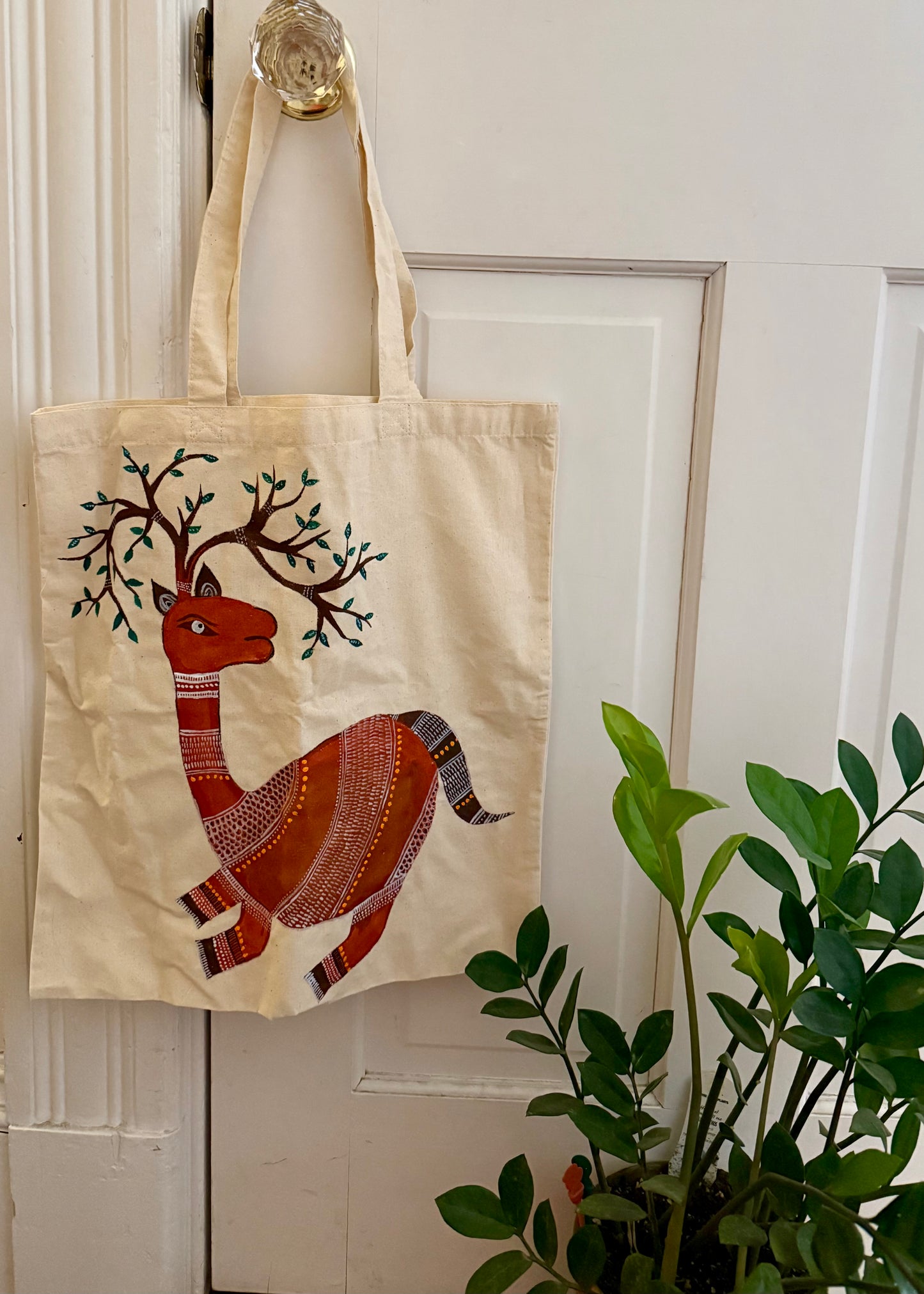 Hand-painted Tote Bag